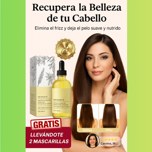 Aceite Esencial Capilar Vegano – Fortalece y Estimula el Crecimiento del Cabello
